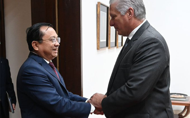 Recibió Díaz-Canel a representante del gobierno vietnamita