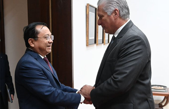 Recibió Díaz-Canel a representante del gobierno vietnamita