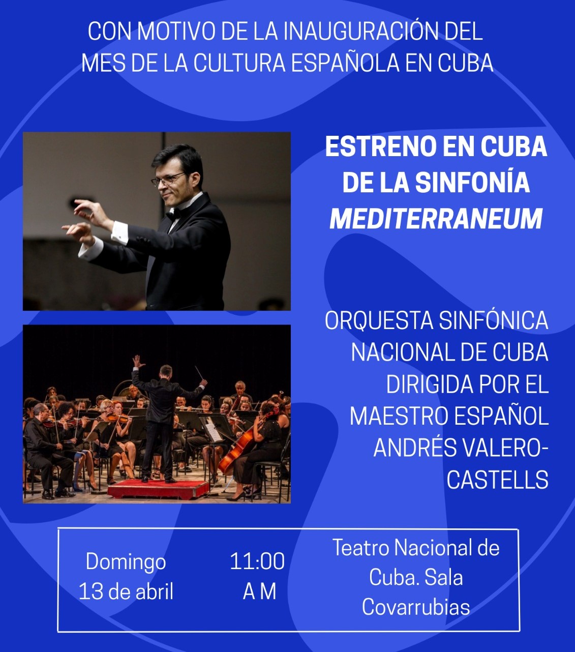 Mes de la Cultura Española en Cuba inicia con estreno Sinfonía Mediterráneum