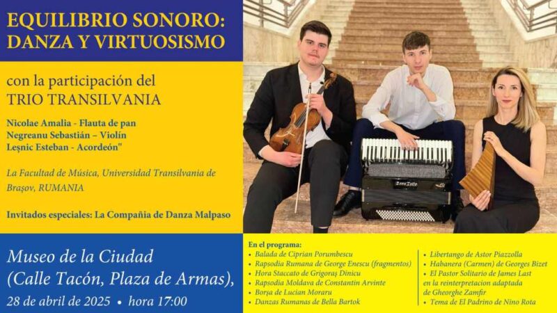 En La Habana, Trío Transilvania de Rumanía en concierto