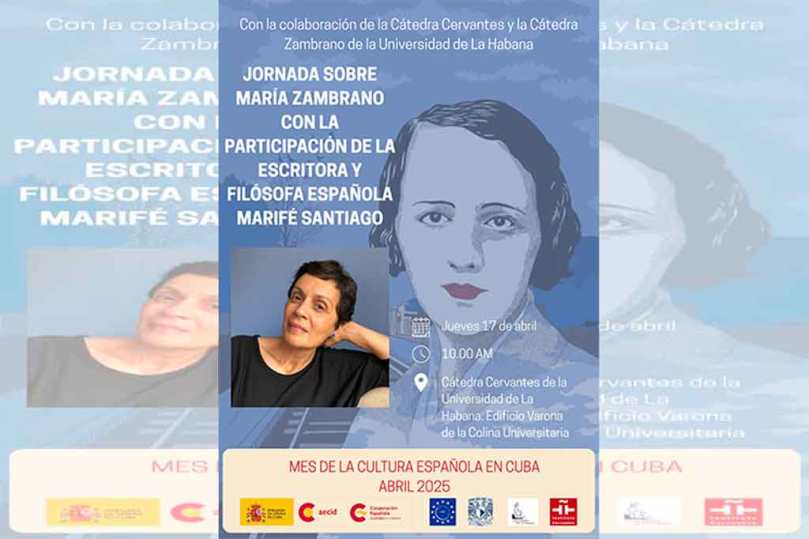 Dedican jornada a intelectual María Zambrano en Mes de la Cultura Española en Cuba