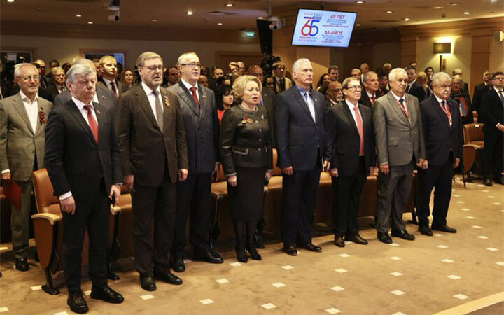 Celebran Cuba y Rusia acto por 65 años de relaciones diplomáticas