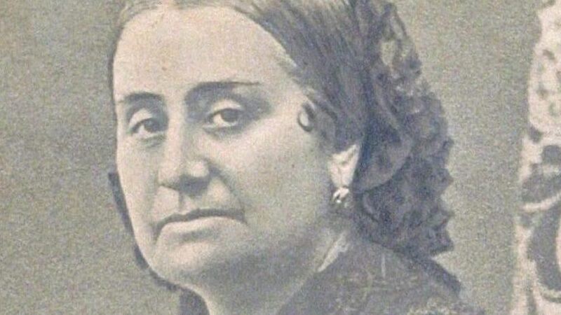 Impronta de la activista española Juana de la Vega