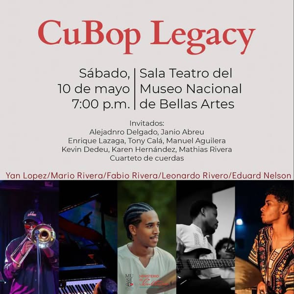 Regresa CuBop Legacy al escenario del Museo Nacional de Bellas Artes de Cuba