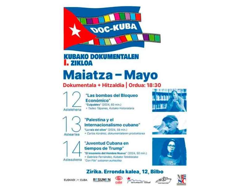 Inicia este lunes en País Vasco ciclo de documentales cubanos