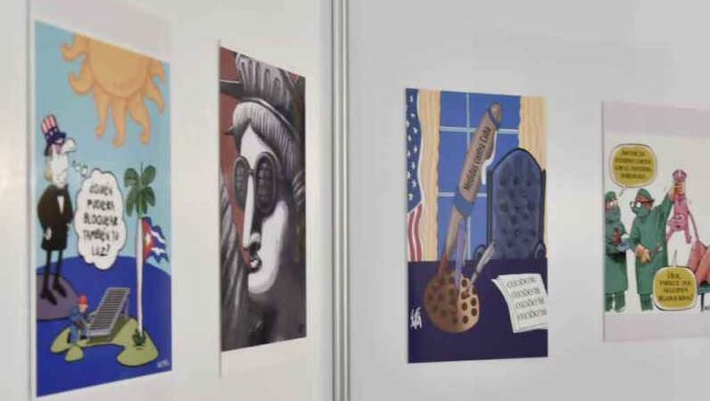 Inauguran exposición contra bloqueo de EEUU a Cuba