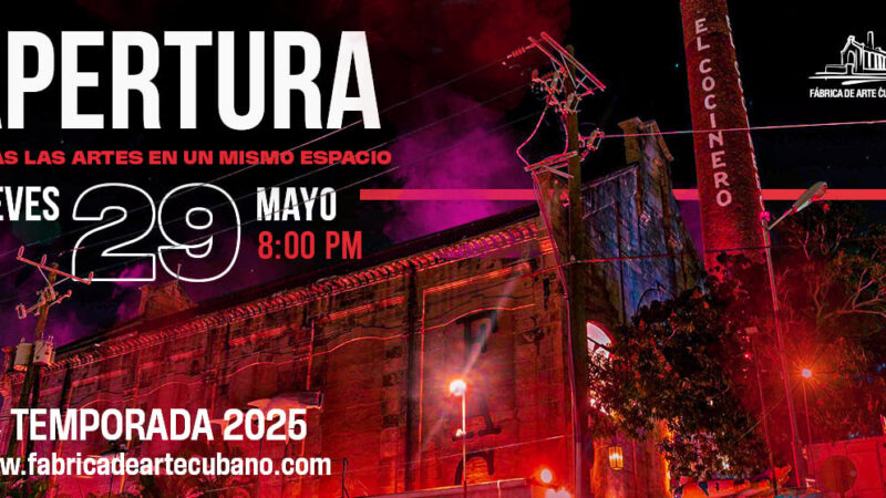 Concierto de X Alfonso en reapertura de Fábrica de Arte Cubano