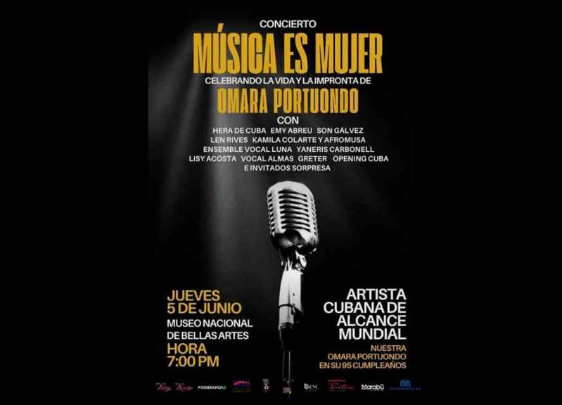Voces femeninas de Cuba dedicarán concierto a Omara Portuondo