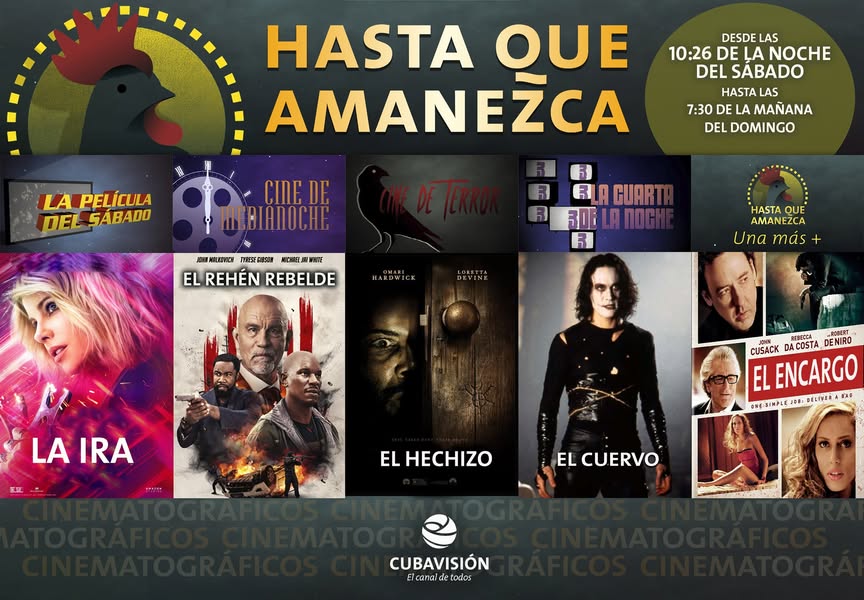 Valoraciones sobre el programa televisual Hasta que amanezca. La película del sábado