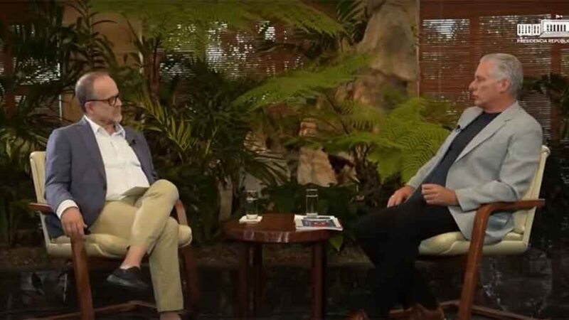 Presidente cubano se entrevista con el periodista Breno Altman