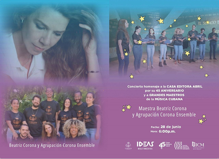 Dedican concierto a la Casa Editora Abril y a grandes maestros de la música