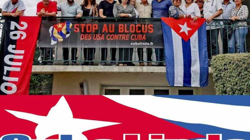 Asociación francesa subraya apoyo a Cuba y condena el bloqueo