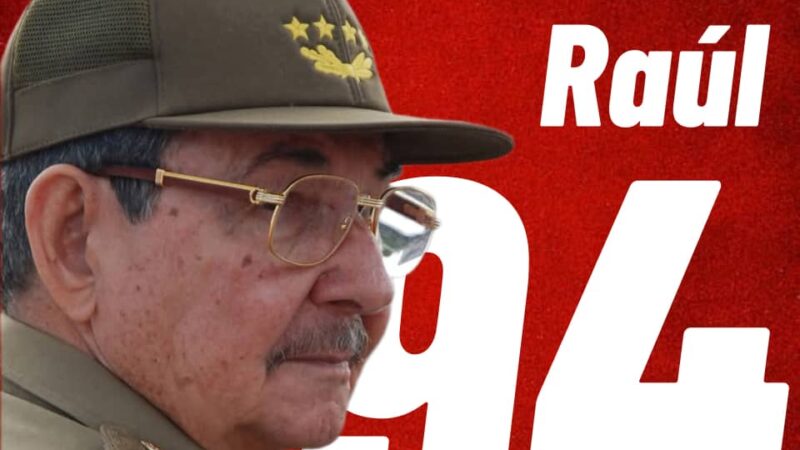 Felicitan en Cuba a Raúl Castro por cumpleaños 94