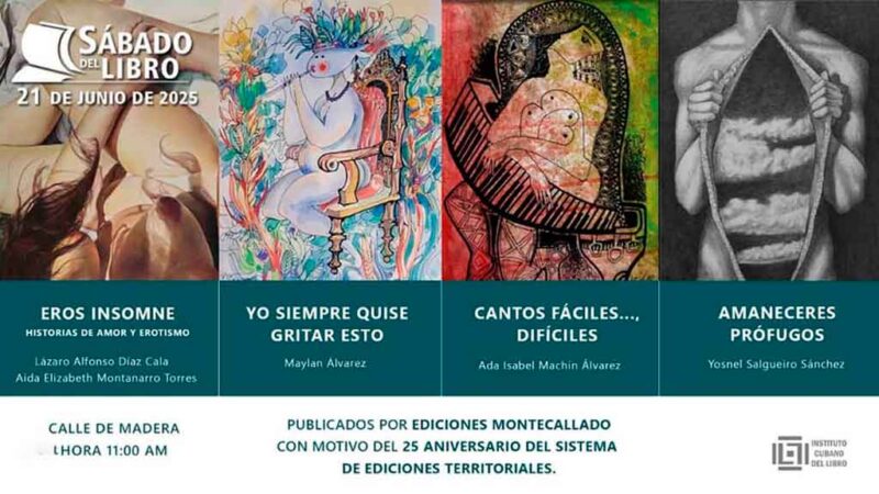 Autores de Mayabeque en espacio cubano Sábado del Libro