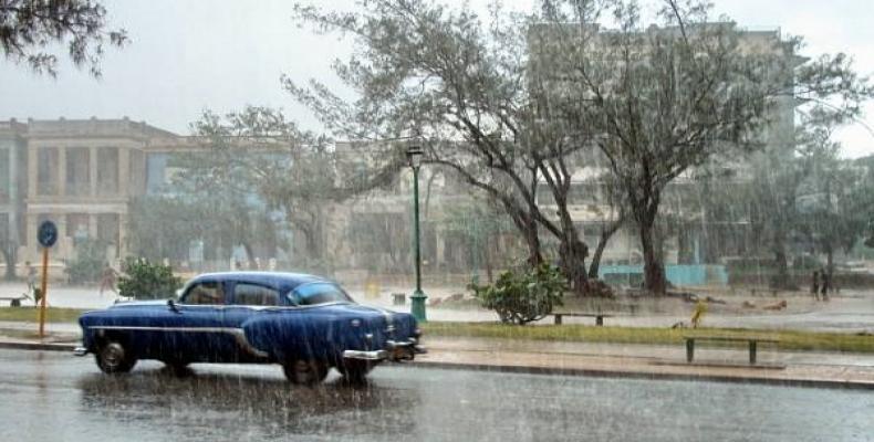 Reportan lluvias fuertes e intensas en provincia occidental de Cuba