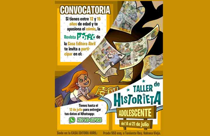 Convoca revista Pionero a nuevo Taller de Historieta Adolescente