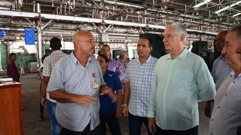 Constata Díaz-Canel recuperación actividades económicas en la capital cubana