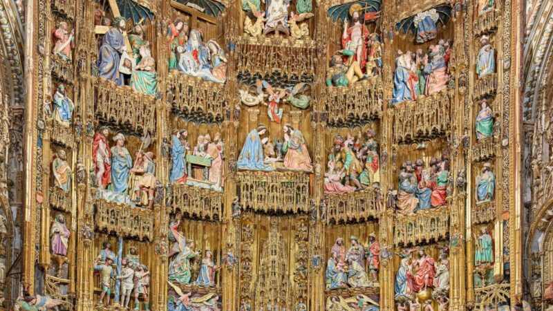 Retablos de iglesias europeas, Cita en Enciclopedia