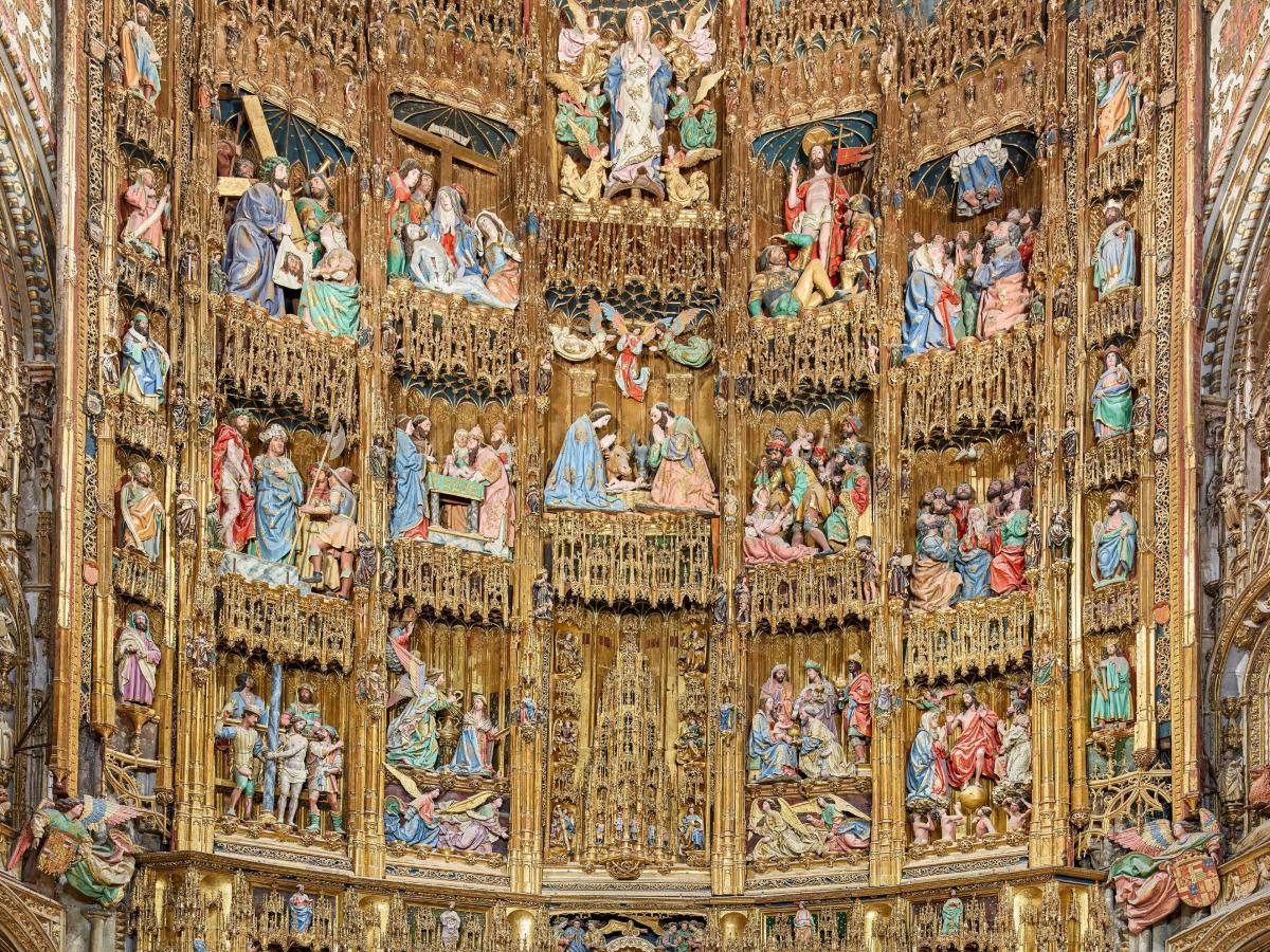 Retablos de iglesias europeas, Cita en Enciclopedia