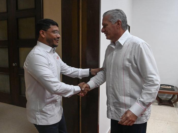 Recibió Díaz-Canel al Secretario Ejecutivo del ALBA-TCP
