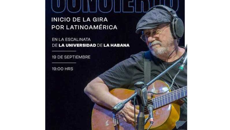 Anuncian concierto de Silvio Rodríguez en La Habana