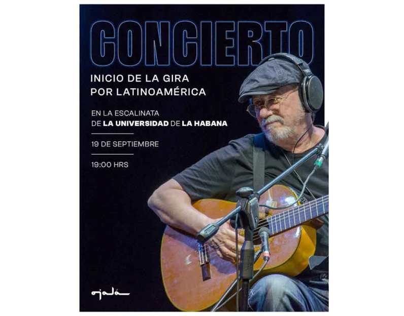 Anuncian concierto de Silvio Rodríguez en La Habana