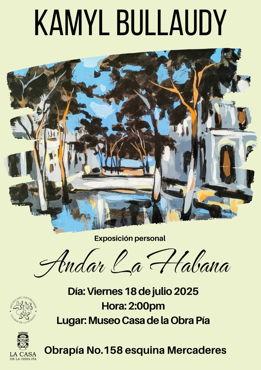 Homenaje a Eusebio Leal desde la exposición Andar La Habana de Kamyl Bullaudy