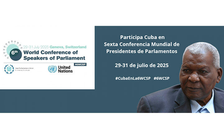 Participa Esteban Lazo en Sexta Conferencia Mundial de Presidentes de Parlamentos