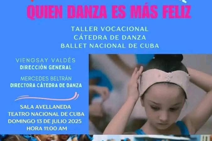 Presenta Ballet Nacional de Cuba gala de su cátedra de danza en el Teatro Nacional de Cuba