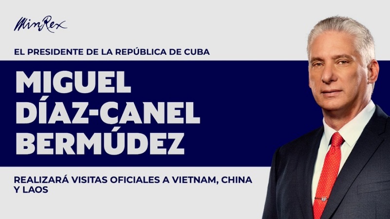 Realizará Presidente cubano visitas oficiales a países asiáticos