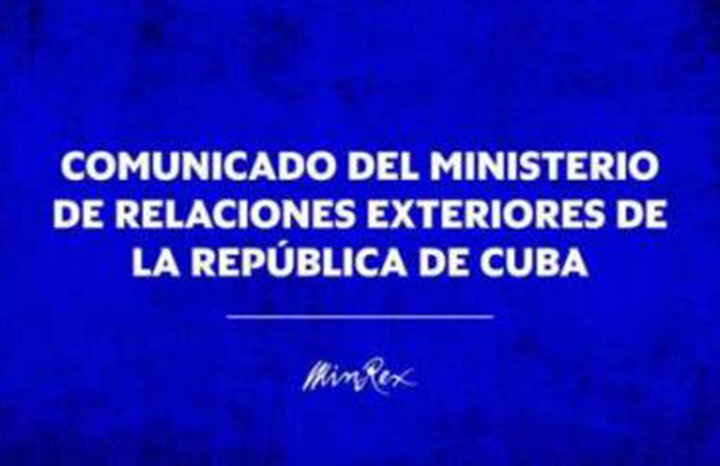 Comunicado del Minrex: Liberación de Otto René Rodríguez Llerena