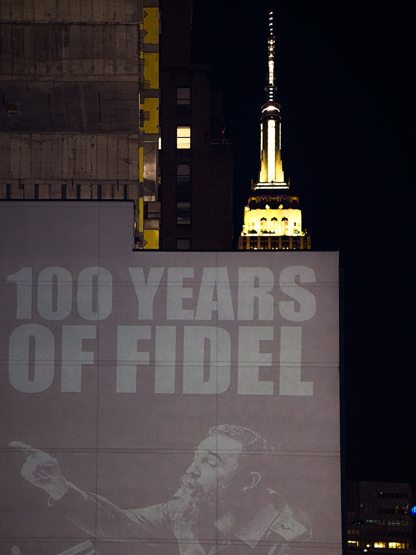 Fidel en las calles de Nueva York
