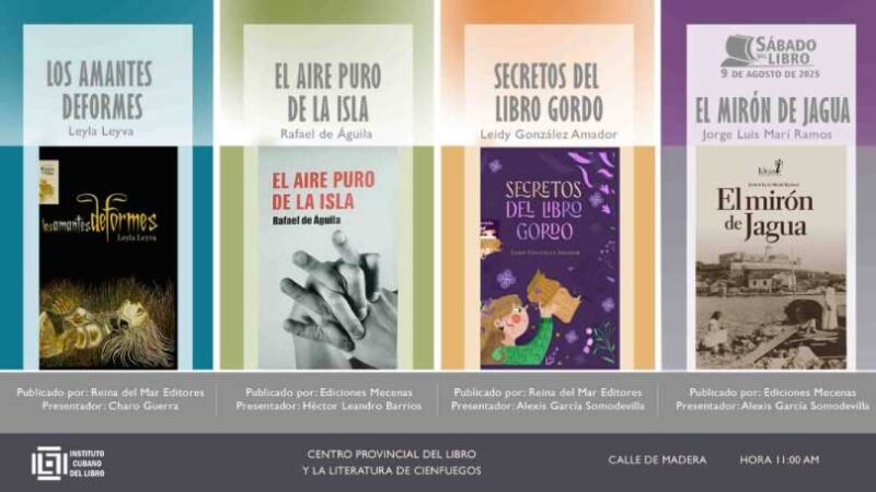 Presencia de títulos de editoriales cienfuegueras en el Sábado del libro