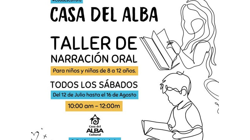 Ofrece la Casa del Alba Cultural taller de narración oral para niños