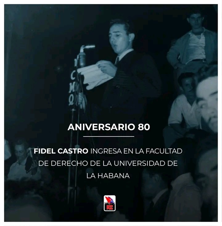 Aniversario 80 del inicio de estudios de Fidel Castro en la Universidad de La Habana