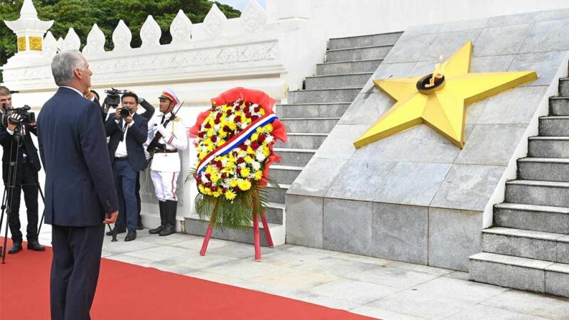 Visita a Laos reafirma importancia de nexos bilaterales: Díaz-Canel