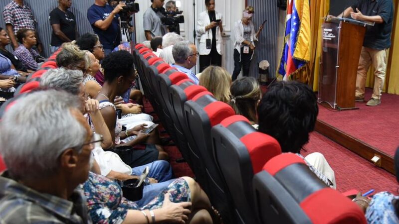 Trabajadores del Ministerio de Cultura en Cuba apoyan a Venezuela