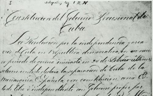 Constitución de Jimaguayú, genuina declaración de principios