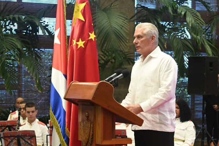 Preside Díaz-Canel acto por 65 años de relaciones Cuba-China