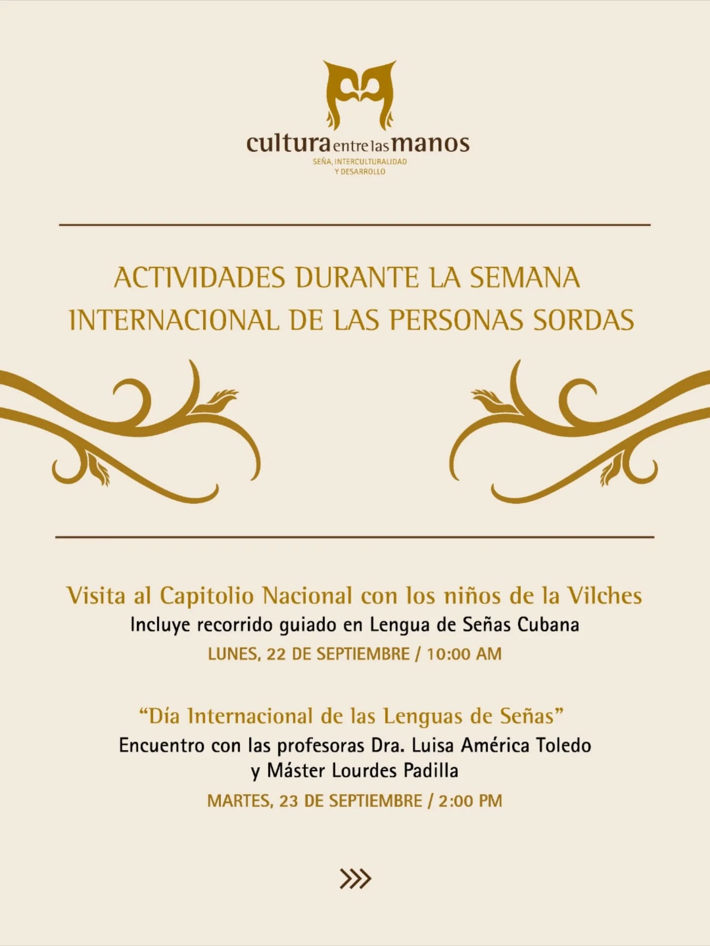 La cultura entre las manos de una comunidad que se siente en el silencio