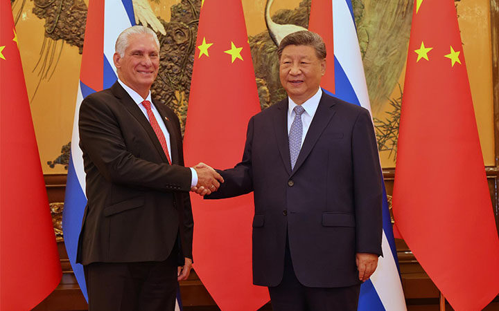 Intercambia Díaz Canel con el Presidente chino Xi Jinping