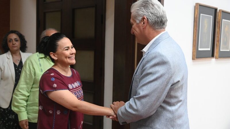 Recibió Díaz-Canel a delegación de la Agencia Mexicana de Cooperación Internacional para el Desarrollo