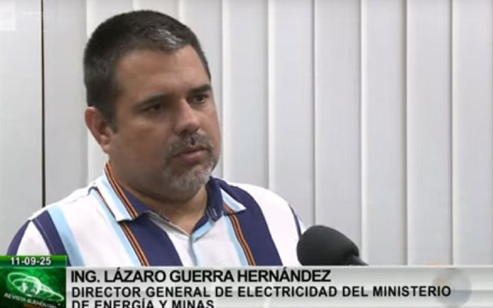 Sistema eléctrico nacional alcanza mil MW en menos de un día