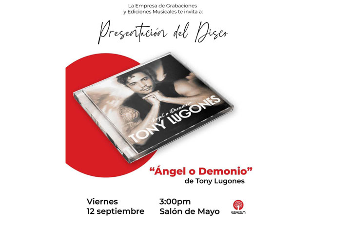 Presentarán ópera prima del popular presentador, intérprete y actor Tony Lugones