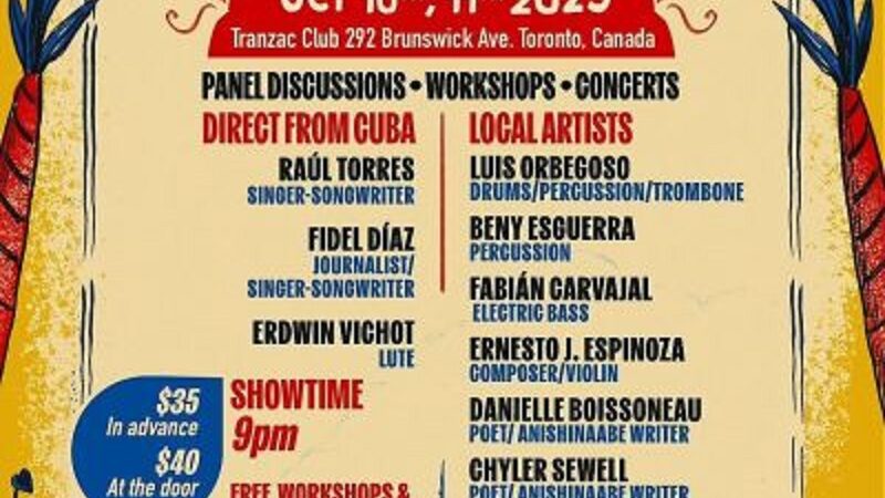 En Toronto, festival cultural contra el bloqueo Cuba Canta y Florece