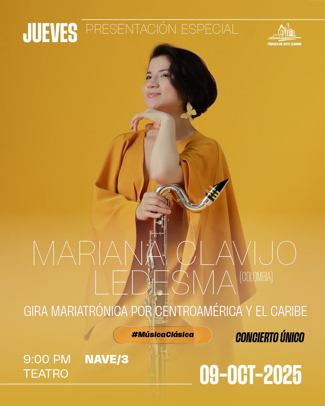 Músicos de Colombia, Italia, Brasil y Cuba en Fábrica de Arte