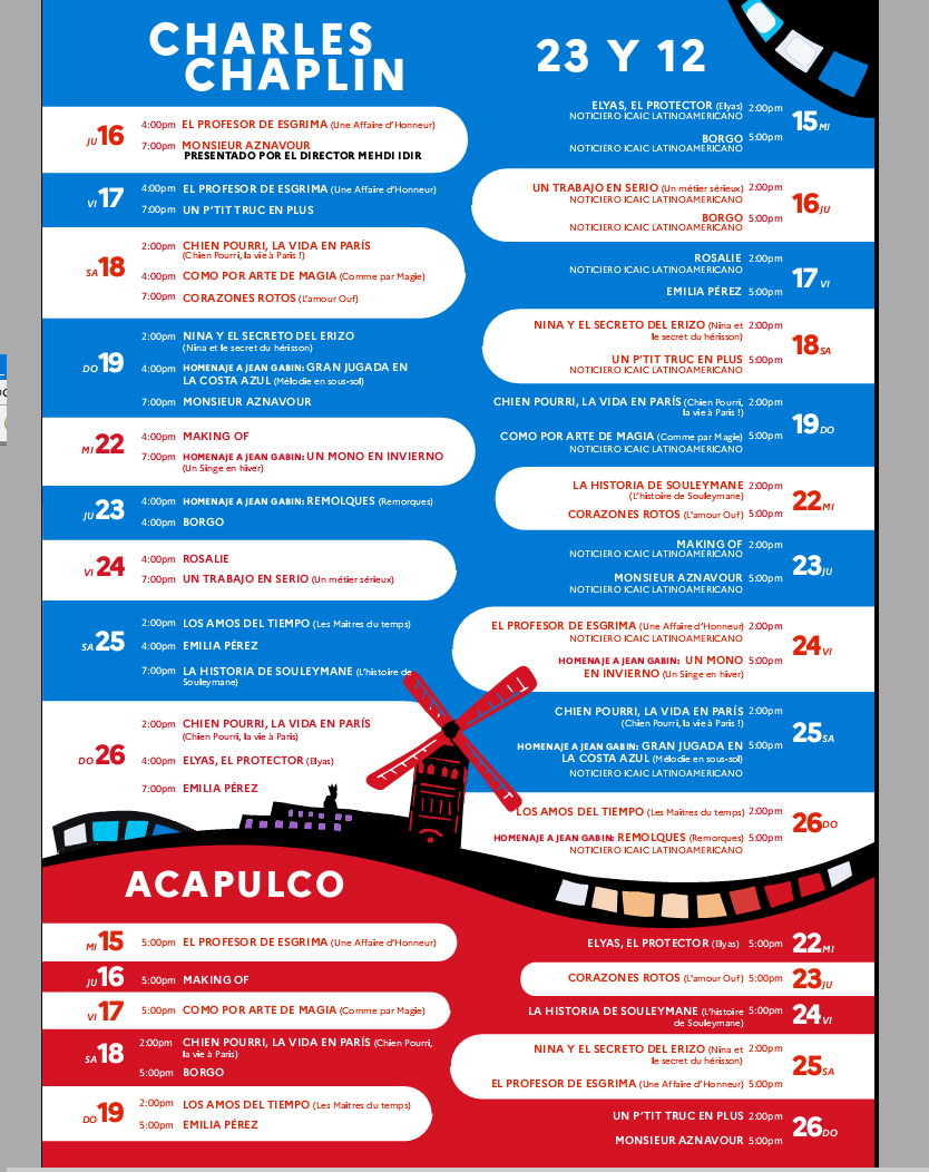 Festival de Cine Francés Programa