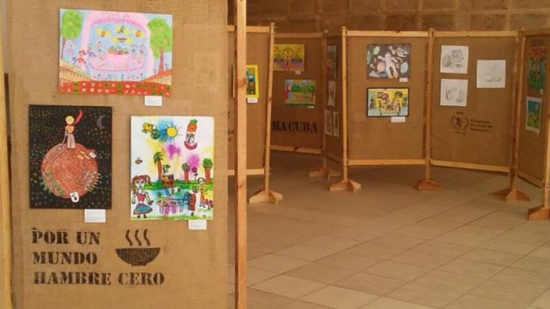 Premiados niños ganadores en concurso de artes plásticas del Programa Mundial de Alimentos