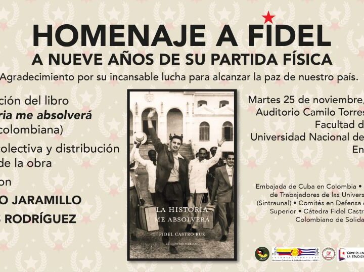 Presentan en Bogotá edición colombiana de La Historia me Absolverá