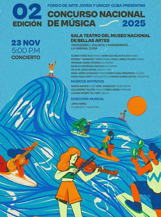 Anuncian Gran Concierto del II Concurso Nacional de Música